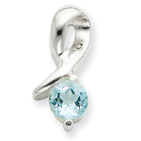 Sterling Silver Blue Topaz Pendant