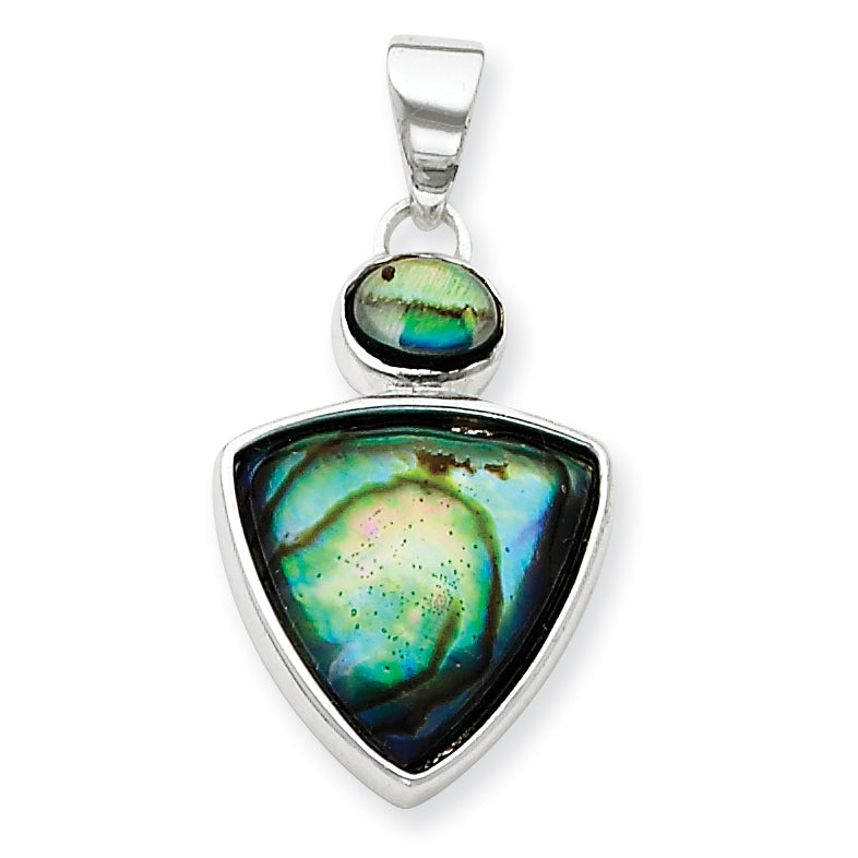 Sterling Silver Abalone Shell Pendant