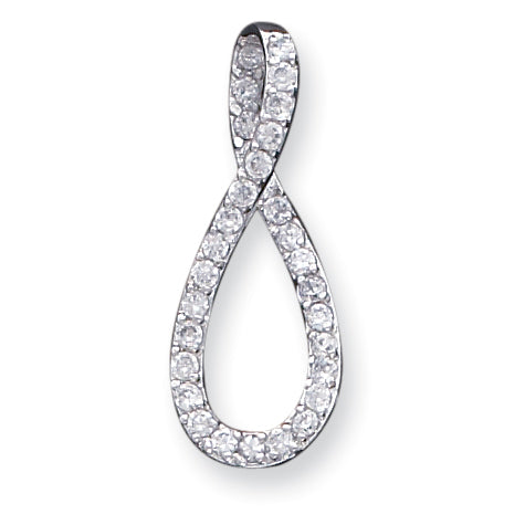 Sterling Silver CZ Fancy Pendant