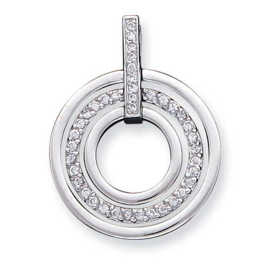 Sterling Silver CZ Fancy Pendant