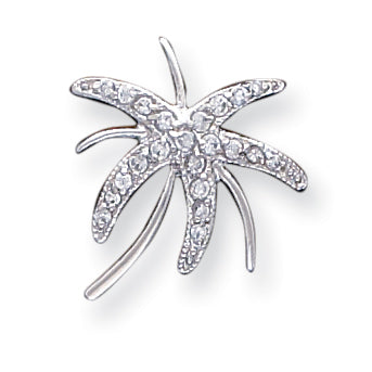 Sterling Silver CZ  Slide