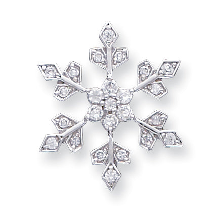 Sterling Silver CZ Slide Pendant