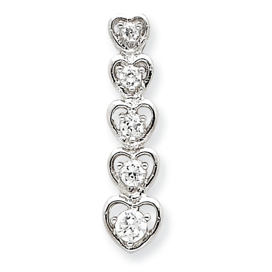 Sterling Silver CZ Journey Pendant