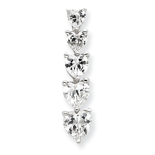 Sterling Silver CZ Journey Pendant