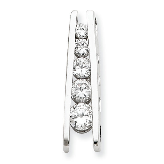 Sterling Silver CZ Journey Pendant