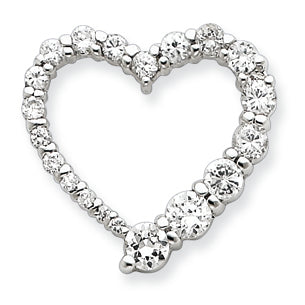 Sterling Silver CZ Journey Pendant