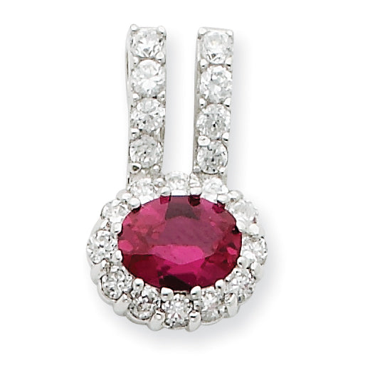 Sterling Silver CZ Pendant