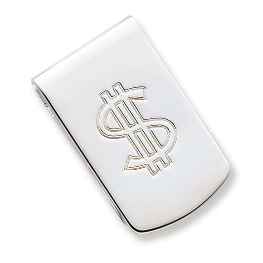Sterling Silver Dollar Sign Money Clip