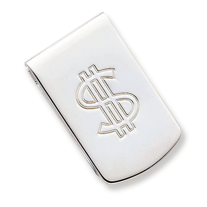 Sterling Silver Dollar Sign Money Clip