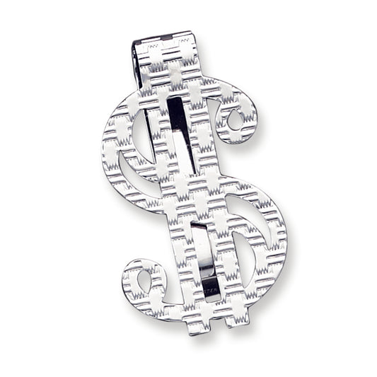 Sterling Silver Dollar Sign Money Clip