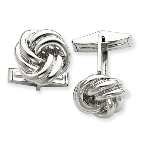 Sterling Silver Knotted Cuff Links