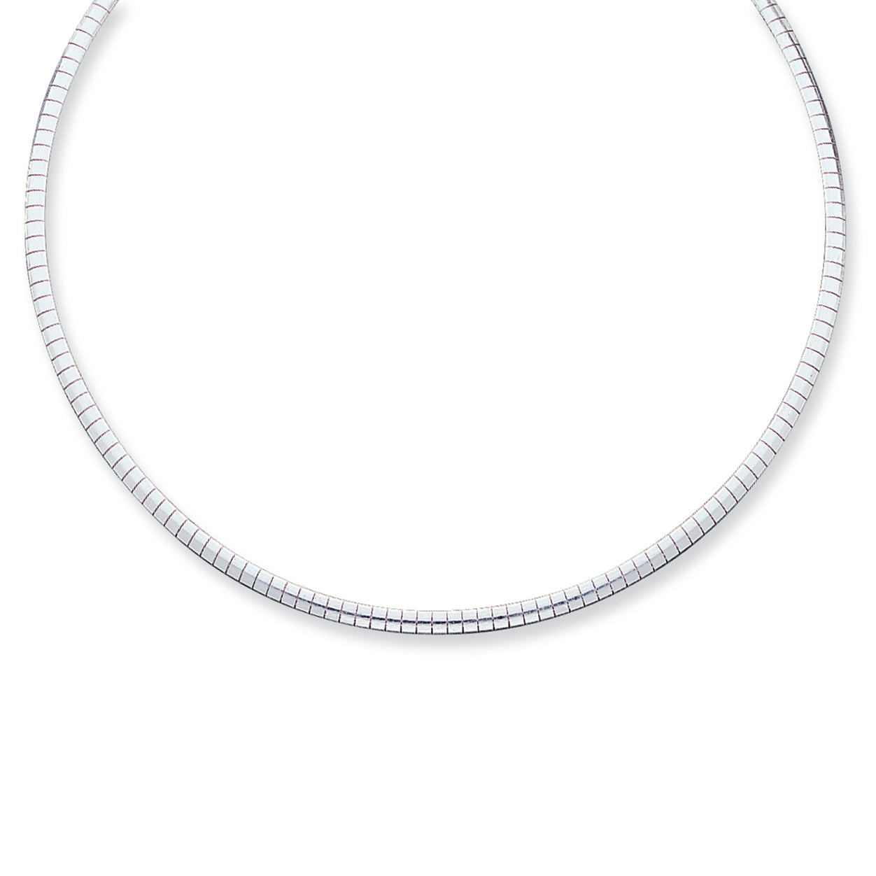 Sterling Silver 3mm Cubetto Necklace 16 Inches