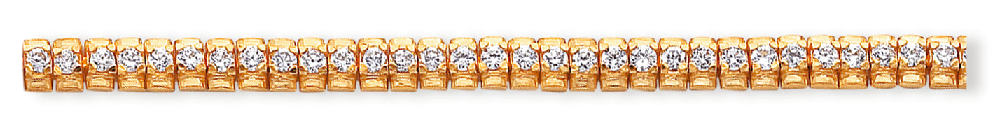 Sterling Silver & Vermeil CZ Bracelet