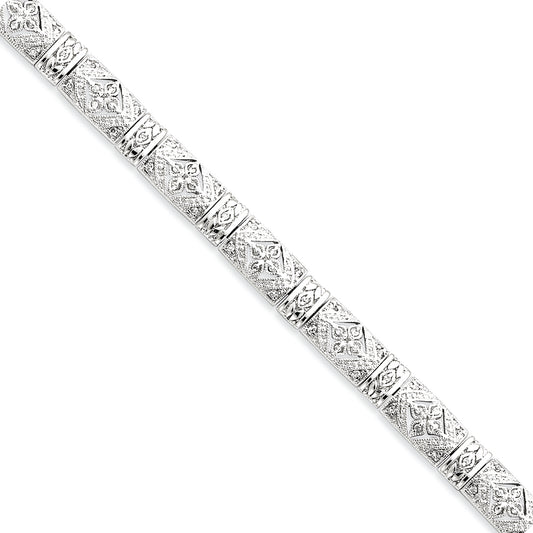 Sterling Silver CZ Bracelet