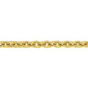 14K Solid Yellow Gold Forsantina Chain 1.9mm thick 16 Inches