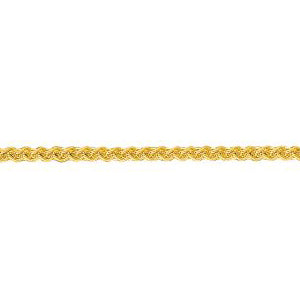 14K Solid Yellow Gold Round Wheat Chain 0.9mm thick 18 Inches