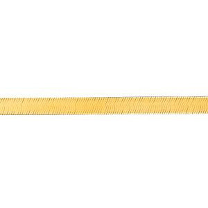 14K Solid Yellow Gold Herringbone Chain 3mm thick 16 Inches