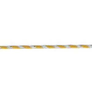 14K Solid Two-Tone Gold Designer Snake Chain 1mm thick 16 Inches