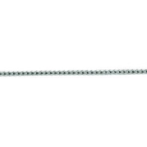 14K Solid White Gold Franco Chain 1.4mm thick 16 Inches