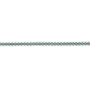 14K Solid White Gold Franco Chain 1.8mm thick 16 Inches
