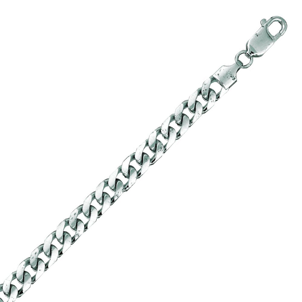 14K Solid White Gold Miami Cuban Link 5.8mm thick 22 Inches
