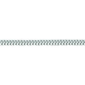 14K Solid White Gold Milano Chain Necklace 1.1mm thick 16 Inches
