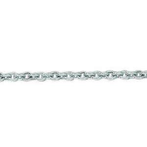 14K Solid White Gold Forsantina Chain 1.5mm thick 16 Inches