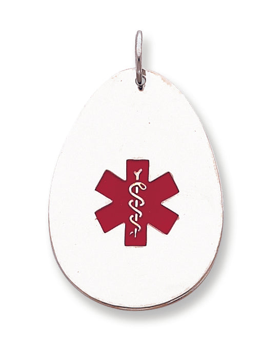 Sterling Silver Medical Jewelry Pendant