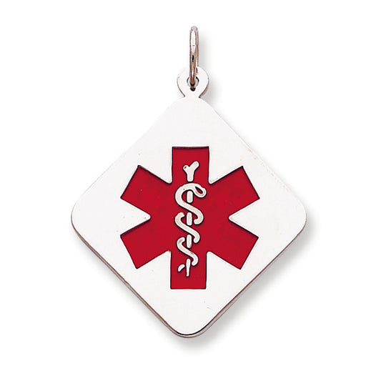 Sterling Silver Medical Jewelry Pendant