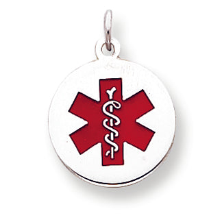 Sterling Silver Medical Jewelry Pendant