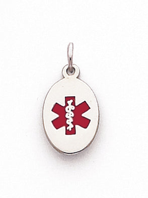 Sterling Silver Medical Jewelry Charm