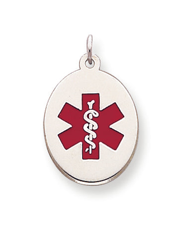 Sterling Silver Medical Jewelry Pendant