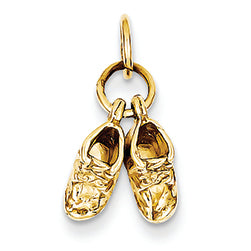 14K Gold Baby Shoes Charm
