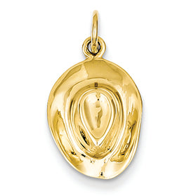 14K Gold Hat Charm