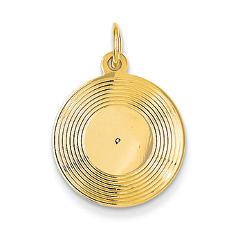 14K Gold Record Album Charm