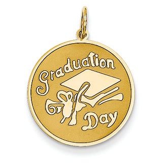 14K Gold Graduation Day Disc Charm