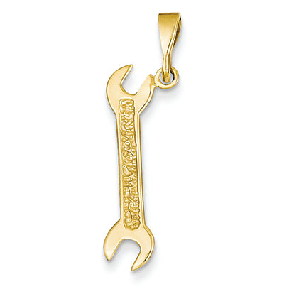 14K Gold Wrench Charm