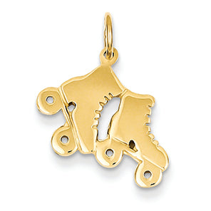 14K Gold Roller Skates Charm