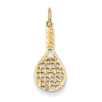 14K Gold Racquet Charm