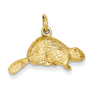 14K Gold Beaver Charm