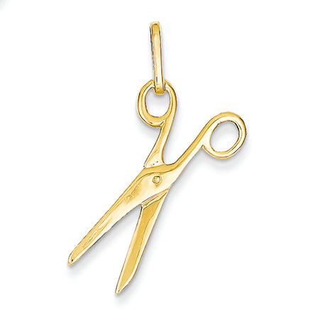 14K Gold Scissors Charm