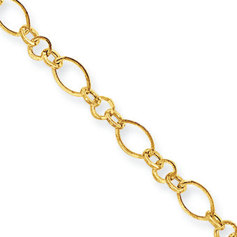 14K Gold with 1in ext Anklet 10 Inches