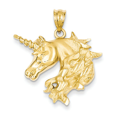 14K Gold Unicorn Pendant