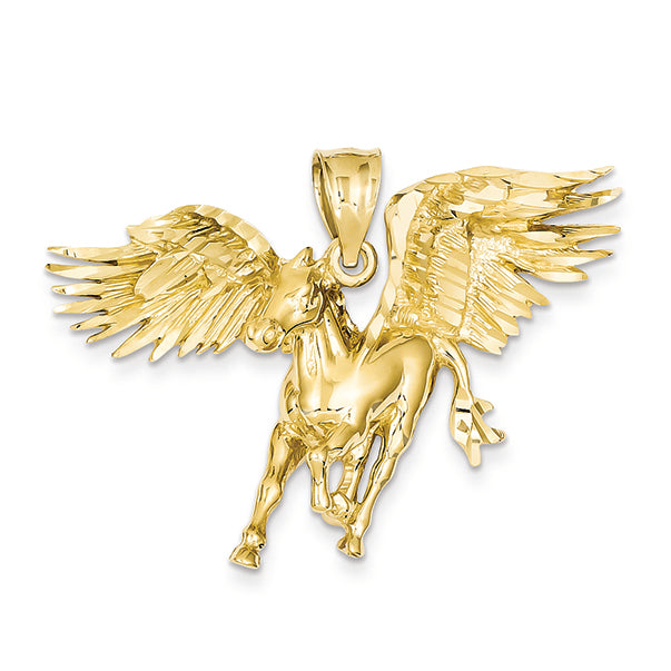 14K Gold Pegasus Charm