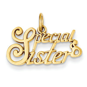 14K Gold Special Sister Charm