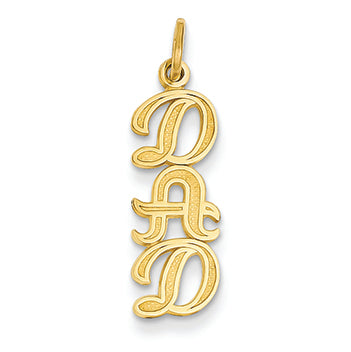 14K Gold Dad Charm