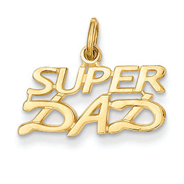 14K Gold Super Dad Charm