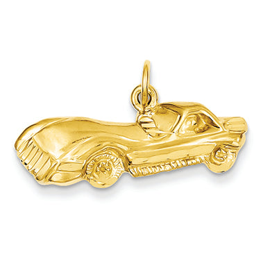 14K Gold Sports Car Charm