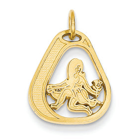 14K Gold Virgo Charm