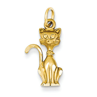 14K Gold Tom Cat Charm